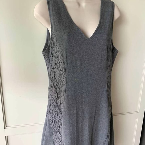 Cece By Cynthia Steffe Gray Sleeveless Dress SZ 10 - Picture 1 of 3